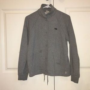 Grey Vans button up jacket woth collar